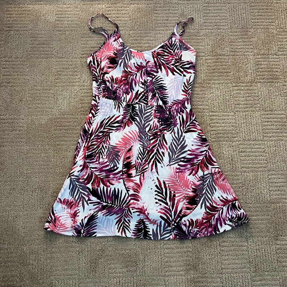 Pink and Purple Floral Mini Dress